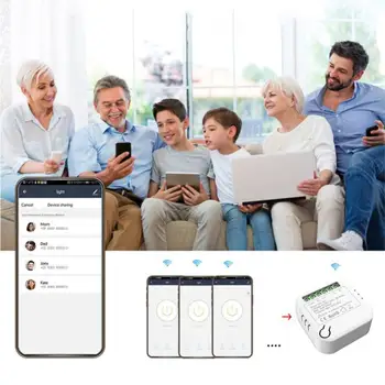 Tuya Smart Slēdzi, Releju Moduli DIY WiFi+Bluetooth Smart Home Balss Kontroles Gaismas Bezvadu Sienas Slēdzi, Atbalsta Alexa, Google Home