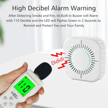 Tuya WIFI Dūmu Detektori Ugunsdrošības Jutīga Tālvadības Home Security Noderīgu Dūmu Signalizācijas Sensors Smart Home Aksesuāri