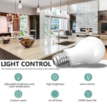 Tuya Zigbee 3.0 Smart LED Spuldzes E27 RGBWC Gaismas Regulējamas Lampas Smartlife APP Taimeris Automatizācijas Darbā ar Alexa, Google Home
