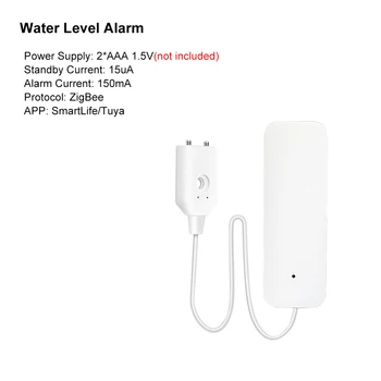Tuya Zigbee Smart Home Ūdens Noplūdes Sensors Bezvadu Plūdi Detektors, Ūdens Noplūdes detektors Pārplūdes Brīdināšanas Signālu bez akumulatora