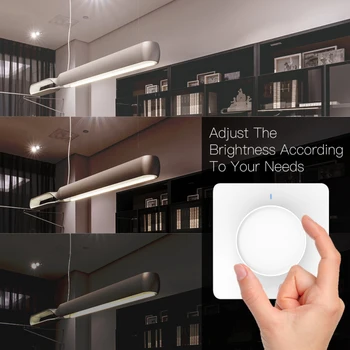 Tuya ZigBee Smart Reostats Gaismas Slēdzi Smart Home Rotācijas/Touch Aptumšojami Sienas Slēdzi Darbu ar Alexa, Google Home Smart Dzīves App