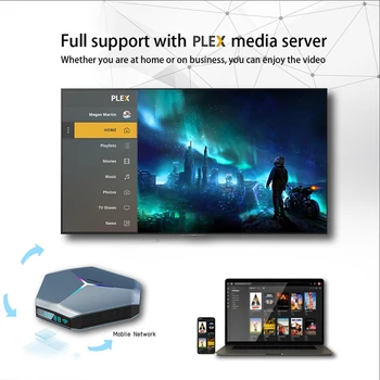 TV Set-Top Box Android 10.0 S905X4 Quad-Core Smart Streaming Media Player MUMS/ES Plug Atbalsta SDSC TV Uztvērēji
