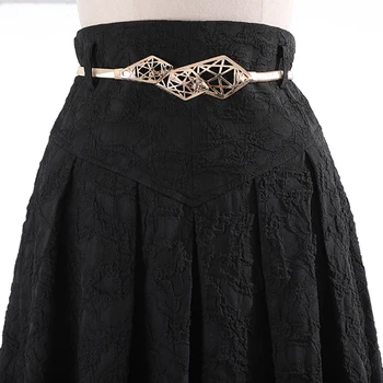 TWOTWINSTYLE Black Vintage Izšuvumi Svārki Sievietēm ar Augstu Vidukļa Minimālisma Maxi Svārki Sieviešu 2021. Gada Pavasara Modes Apģērbi