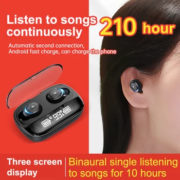 TWS Bezvadu Austiņas Mini Bluetooth-compatibl Austiņas Stereo Touch Bezvadu Austiņas, Sporta Austiņas Viedās Trokšņu Samazināšanas