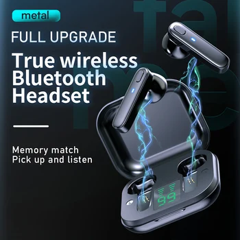 TWS Bluetooth 5.0 Austiņas Lādēšanas Box Bezvadu Austiņas Stereo Sporta Ūdensizturīgs Earbuds, Biznesa Austiņas Ar Mikrofonu