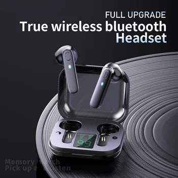 TWS Bluetooth saderīgas Austiņas Ar MicTouch Kontrolēt Bezvadu Austiņas HIFI Mini auss Earbuds Sporta Gaitas