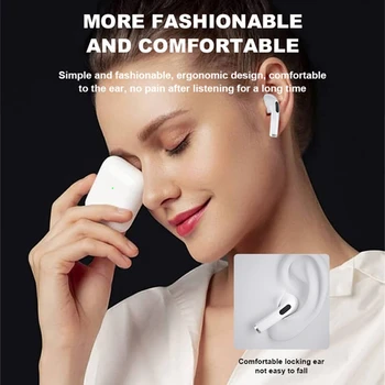 TWS Gaisa Pro 4 Bluetooth Austiņas 9D Stereo Bezvadu Austiņas In-Ear HiFi Earbuds, brīvroku Austiņas, Lai Visi Smart Tālruni