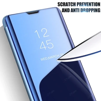 Tālrunis Lietā Samsung Galaxy A5 A3 A7 J8 J3 J6 J4 J5 J7 Ministru Plus 2017 2018 Anti-fall saprātīga Spogulis, Pārsegs turētājs GAB Vāciņu