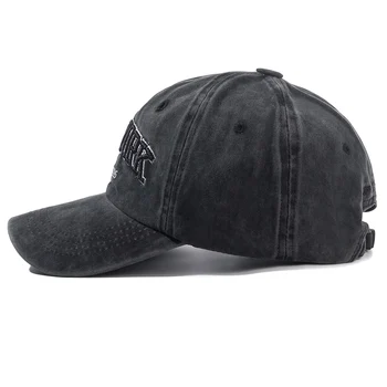 Unisex Mazgātas Kokvilnas Vintage Klp Augstas Kvalitātes ŅUJORKAS Vēstuli Izšuvumi Beisbola cepure Vīriešiem Un Sievietēm, Āra Sporta Cepures