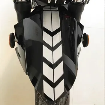 Universālo Motociklu Atstarojošās Uzlīmes, Riteņu Auto Decal uz Spārna, Ūdensizturīgs Drošības Brīdinājums Bultiņas Lentes auto uzlīme 34x5cm