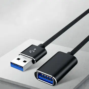 Universālo USB 3.0 Male-to-female Datu Kabelis 1m/2m USB Cieto Pagarināšanu Mobilo Diska Kabeli, Sinhronizāciju, Datu Kabeli Datu I3H8
