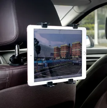 Universāls Auto Sēdeklīti Atpakaļ Tablet Stand Pagalvi Mount Turētājs Stiprinājums Klipu Āķis Pad Tablet PC Stāv 7-11 collu#YL10
