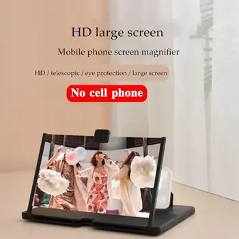 Universāls Mobilā Tālruņa Ekrāna Lupa 3D palielinātāju, noteikti Video Darbvirsmas Turētāja Statīva Projektoru Tālrunis Palielināmo Pastiprinātājs Krūšturis N6O4