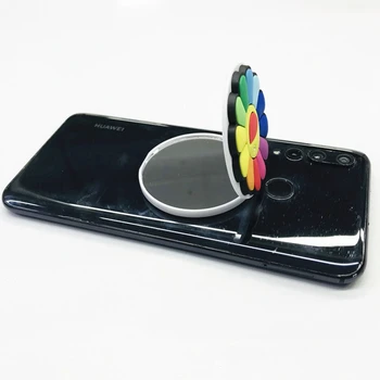 Universālā Saulespuķu Spogulis Saliekami Locīšanas mobilā Tālruņa Turētāja Statīva Turētājs 3M Līmi, lai Smart Tālrunis Turētāja Statīvs Statīvs