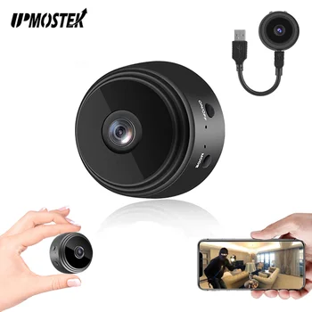 UPMOSTEK Mini Kamera ar HD 1080P Nakts Redzamības Novērošanas Videokameras Kameras ar Wifi Cam Rīcības Atklāšanas Video Ieraksti