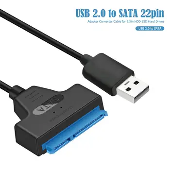USB 3.0 SATA3+22pin Cietā Diska Kabeli Converter 5Gbps USB Adapteris priekš 2.5 Collu SSD HDD Cietais Disks SATA Adaptera Kabeli Konvertētājs