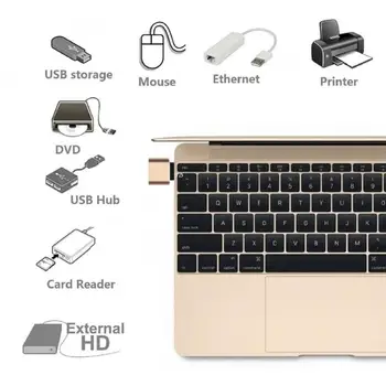 USB 3.0 Tipa C OTG Kabelis, Adapteris C Tipa USB-C OTG Pārveidotājs Xiaomi Mi5 Mi6 Huawei, Samsung Peles Klaviatūras USB Flash Disku