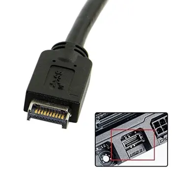 USB 3.1 Priekšējā Paneļa Galvenes USB 3.0 20Pin Galvenes pagarinātāja Vads 30cm par ASUS Mātesplati datoru kabelis