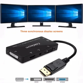 USB adapteri liela Displeja Ports, DP, lai VGA HDMI, DVI, Audio, USB Kabelis, Adapteris Pārveidotājs DATORA monitoru