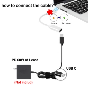 USB C C Tipa Femal, Lai Magsaf* 1/2 Kabeļu Vadu un Adapteri Apple MacBook Air/MacBook Pro 45W 60W 85.W 12/13/15