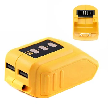 USB Pārveidotājs, Lādētājs DEWALT 14,4 V 18V 20V Li-Ion Akumulators Converter USB Ierīces Uzlādes Adapteri Pārveidotājs 18V Akumulators