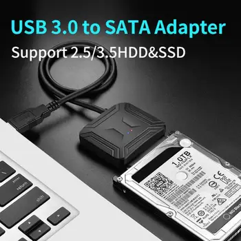 USB SATA 3 Kabeli, Sata 3.5 2.5 USB 3.0 Adapteris Līdz 5 gb / s Atbalsts 2.5 Collu Ārējās WD HDD SSD Cieto Disku 22 Pin Sata