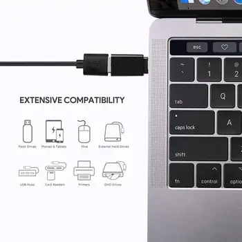 USB Type C OTG Adapteri USB C USB 3.0 OTG Tipa C Mate 20 P20 Converter Huawei Samsung Macbook S10 S9 USB-C Savienotājs N1S7