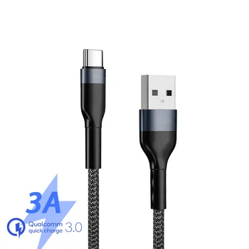 USBC Kabeļu Carga Rapida Tipo C Kabel USB C Tipa Ātrās Uzlādes Kabelis priekš Smart Tālrunis, Ātri Uzlādēt 3.0 Tipe C Datu Vadu Līniju 1M, 2M