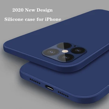 UTOPER Šķidro Silikonu Tālrunis Lietā Par iPhone 12 11 Pro Max Mini Sākotnējo Lietā Par iPhone XR-X XS Max 7 8 Plus SE 