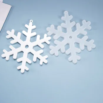 UV Sveķu Rotaslietas Šķidro Silikonu Pelējuma Ziemassvētku Sniegpārsla Sveķu Piekariņi Veidnes REMONTDARBOS Kulons Rotaslietu izgatavošana Atrast Veidnes