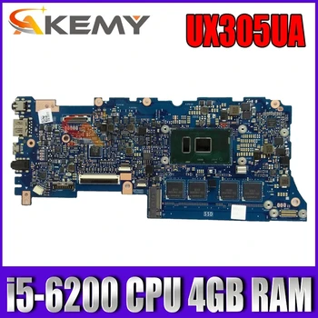 UX305UA Ar i5-6200 CPU DDR3L 4GB RAM mainboard Par ASUS UX305U UX305UA klēpjdators mātesplatē 90NB0AB0-R00011 Pārbaudīta Bezmaksas piegāde