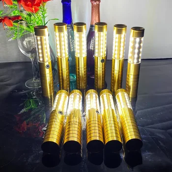 Uzlādējams LED Strobe Baton Mirgo Stick Šampanieša Pudeli Pakalpojumu Sparkler Par VIP Naktsklubs KTV Bārs Kāzu Puse