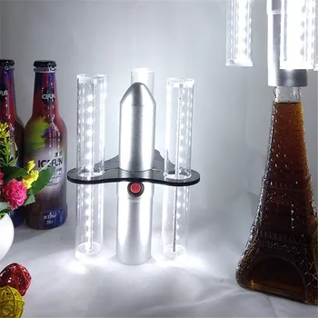 Uzlādējams LED Strobe Baton Mirgo Stick Šampanieša Pudeli Pakalpojumu Sparkler Par VIP Naktsklubs KTV Bārs Kāzu Puse