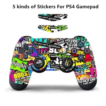 Uzlīmes PS4 Gamepad Dekoratīvās Uzlīmes PS4 Pro/Slim Piederumi Decal Uzlīmes PS4 Dualshock Kontrolieris Ādas kategorijas Uzlīme