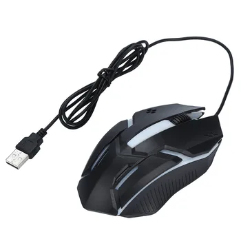 Vadu Pele Modes LED Gaismas Optiskā Portatīvā Peles USB Plug And Play Pele Ergonomiska Professional Gaming Peles Spēļu 2021