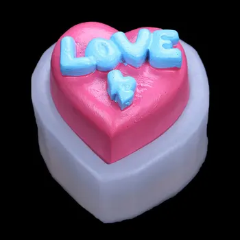 Valentīndienas Mīlestības Modelēšana rokām Darinātas Ziepes, Šķidro Silikonu Pelējuma Kūka, Pudiņš, Pelējuma 19-231