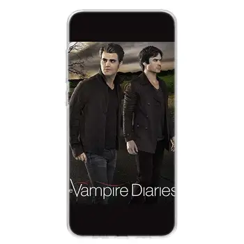 Vampīru Dienasgrāmatas Stefan Damon Salvatore Phone Gadījumā Xiaomi MI 8 9 10 5X 6X A1 A2 A3 CC9E 9T NOTE10 Pro Lite Segtu Coque tik