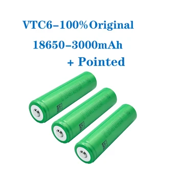 VariCore VTC6 3,7 V 3000 mAh 18650 Li-ion Baterijas 30A apstiprinājumu par US18650VTC6 baterijas + Norādīts