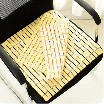 Vasaras Cool Bambusa Paklājiņš Mahjong Mat Biroja Krēsla Spilvenu Auto Sēdeklīti Mat Namboo Mat Auto Biroja Piederumi