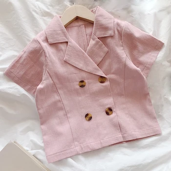 Vasaras korejiešu Stila Tērps, Top+Īss 2gab Bērnu Kostīms Apģērbs Par Meiteni Apģērbu Komplekti Toddler Meitene Apģērbs