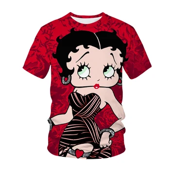 Vasaras Krekls Kiss Lūpām 3D Drukāšanas Grafiskais T Krekls Sievietēm, Topi Gudrs Karikatūra Meitenes Anime t-krekls Gadījuma dāmu T-krekls, Sieviešu t-veida