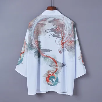 Vasaras Modes Komiksi Tang Uzvalks Topi Harajuku Vintage Cilvēks Sieviešu Apģērbu Ikdienas Ķīniešu Blūze Ķīna Stila Savvaļas Hanfu Jaciņa