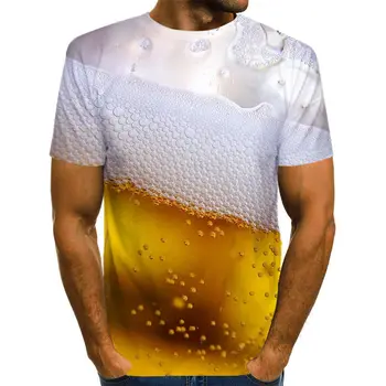 Vasaras Vīriešiem Alus 3D Druka T Kreklu Ērglis Dzīvnieku O-veida Kakla Modes Smieklīgi Īsām Piedurknēm t-veida Topi Unisex Gadījuma Streetwear T-Krekli ir 2021.