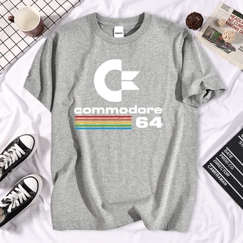 Vasarā Jauni Commodore 64 T Krekli C64 SID Amiga Retro 8-bitu Ļoti Atdzist Dizaina Vinila Īsām Piedurknēm Reglāns T-krekls Mens Apģērbu 2021