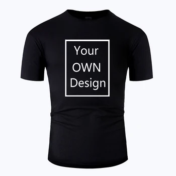 Vasarā Jūsu Pasūtījuma logo Firmas Logotipu/Attēlu Pasūtījuma Vīriešiem un sievietēm DIY Kokvilnas T krekls ar Īsām Piedurknēm Gadījuma T-krekls Topi Tee 13 Krāsa