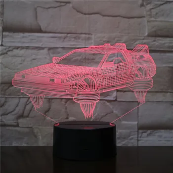 VCity 3D Led Nakts Gaismas, Galda Lampas, Gultas Guļ Gaismas Sedans Apgaismojums Dropshipping Radošo Klāt Bērniem LED Lukturīti