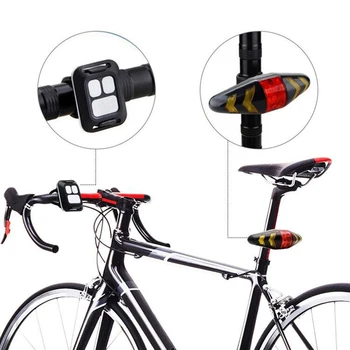 Velosipēda Aizmugurējās Gaismas + USB Maksas, Bezvadu Tālvadības pults LED Bike Taillight Velo Ķivere Gaismas Lampas Kronšteinu-Velosipēdu Piederumi
