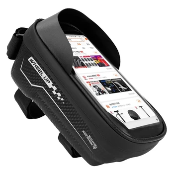 Velosipēdu Soma 6.5 collu Touch Screen Telefonu Gadījumā Velosipēdu Soma Ūdensizturīgs Priekšā Top Tube Riteņbraukšana Tālrunis Mount MTB Rāmja Velosipēdu Accessorie