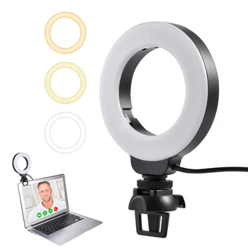Video Tiešraides Gaismas 3200k - 6500k 4.5 W LED Lampas Viedtālruni, Planšetdatoru, Klēpjdatoru Notebook Mini Vlog Aizpildīt Gaismu Selfie Video