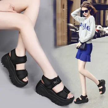 Viegls, mīksts apakšā 2020. gadam biezu grunts sandales sieviešu Xiapo ar platformas kurpes N6-89